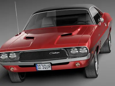 Dodge Challenger 1972-1974 3D Model 3D model