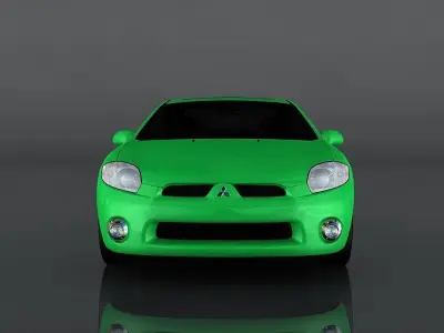 Mitsubishi Eclipse GT Low-poly 3D model
