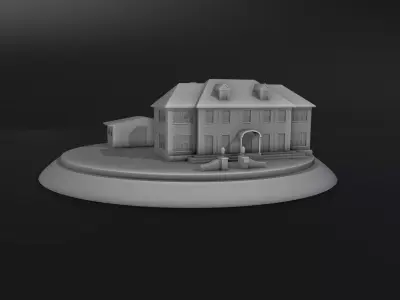 Home alone House and Garage 3D print model