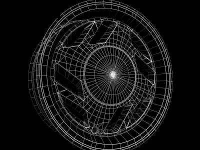 Fiat Uno SCR Wheel Free low-poly 3D model