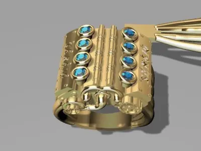 anillo de motor para mecanico 3D model