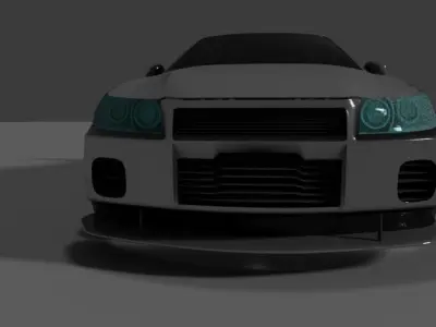 The car is ready to game Unofficial brand Low-poly 3D model