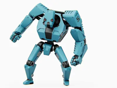 CYBER DROID-C  Rigged for Unreal Engine - Unity - MIXAMO  3D model