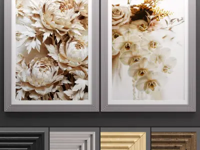 Art Frame 633 Low-poly 3D model