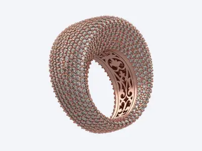 Ring With Stones 3D print model