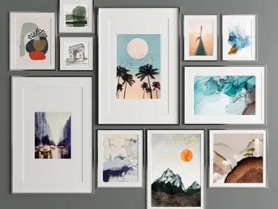 Art Frame 319 Low-poly 3D model