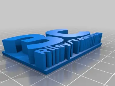 Apartment door number Free 3D print model