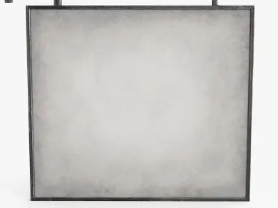 Street Signboard Low-poly 3D model