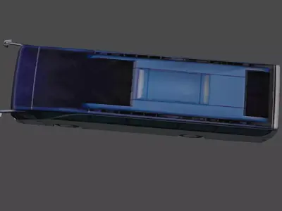 Low Poly Coach Bus 3D Model  Game-Ready Vehicle Low-poly 3D model
