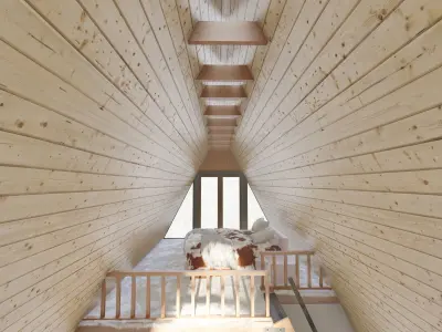 A-frame House Detail 3D model 3D model