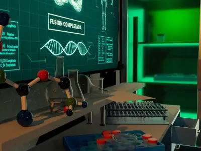 Futuristic Laboratory 3D model