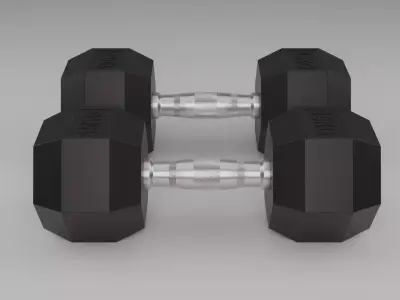Dumbbell Weights Free 3D model