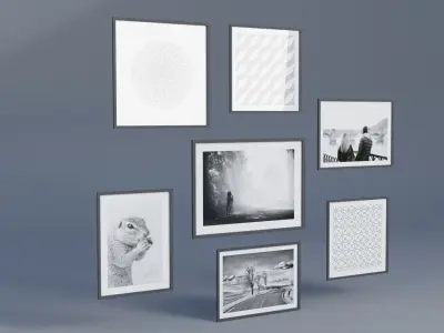 Photo Frame Low-poly 3D model buy