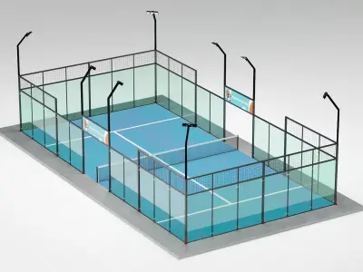 Tennis Court 3D model