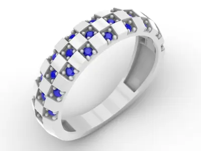 Jewelry Diamond Ring Model RG103 Free 3D print model