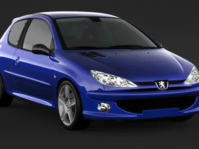 Peugeot 206 GTI 180 3D model