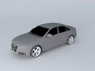 2011 Audi A4 2.0T Low Poly Free 3D model