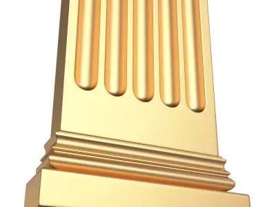 Column Capital 02 Low-poly 3D model