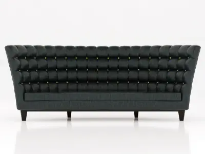 contemporary leather sofa 3D model