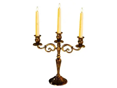 Table Candle Holder Low-poly 3D model Low-poly 3D model