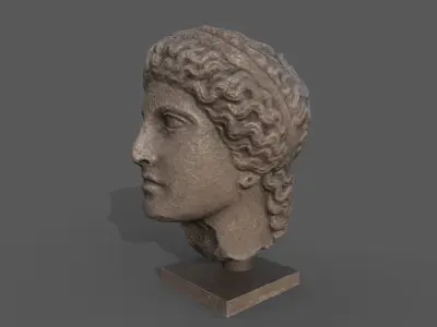 Head of Hera Low-poly 3D model