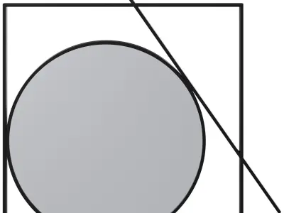 Wall Mirror Miro By Kare Design 3D model