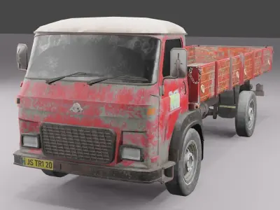Truck 3D Model - High Poly Low-poly 3D model