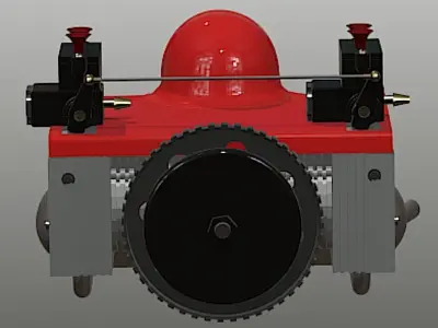 Toyan Flat-Four FS-B400 Engine - High Poly 3D Model 3D model