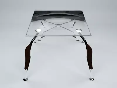 Glass table 3D model