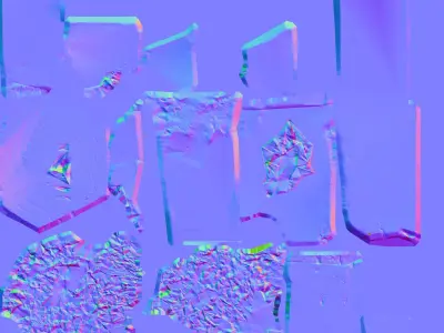 Agate Geode Background Prop Low-poly 3D model