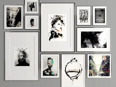 Art Frame 321 Low-poly 3D model