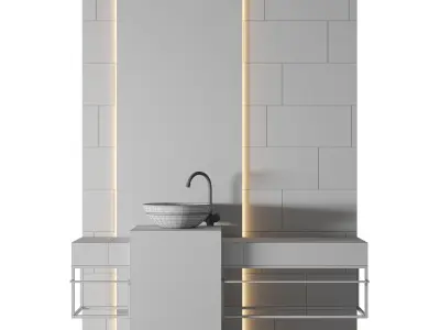 Luxury Bathroom 224 3D model