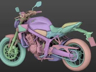 2024 Honda CB650R 3D model