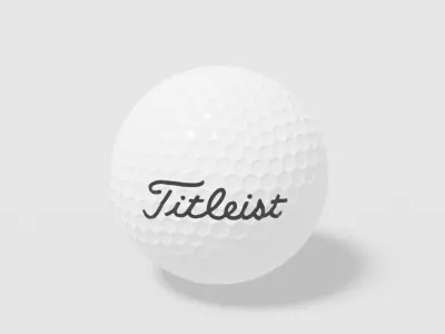 titleist golf ball 3D model