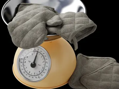 Kitchen decorative set 3D model