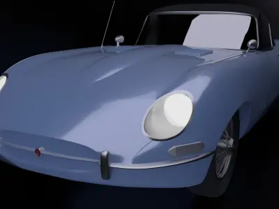 1966 Jaguar XKE Convertible Free 3D print model