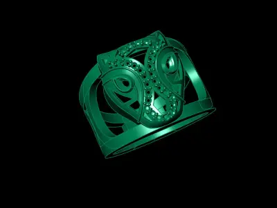 tiger head set 3D print model