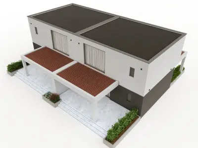 HOUSE 22 EXTERIOR 3D model Low-poly 3D model