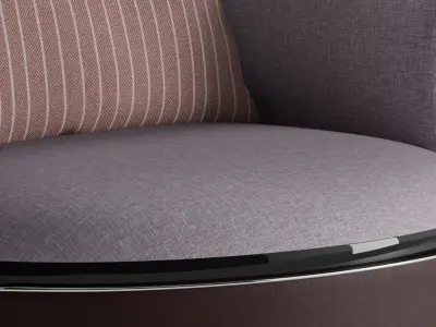Mere Round Armchair 3D model