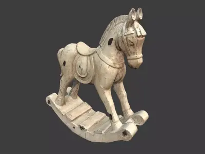Decorative Horse Low-poly 3D model