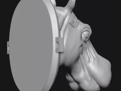 Hippopotamus 3D print model