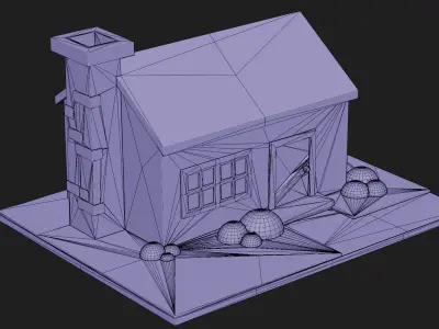 3D Printable House Model 3D print model