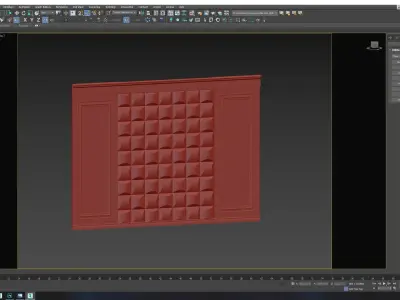 wall panel Low-poly 3D model