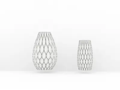 Vase ceramic glass Free 3D model