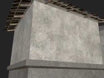 Roof Appart Low-poly 3D model