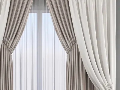 Set 55 Curtains 3D model