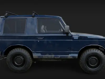 Suzuki Jimmy Mini SUV Low-poly 3D model