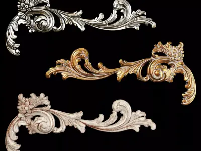 Classic carved 119 3D model