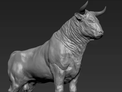 Bull Sculpt 3D model purchase