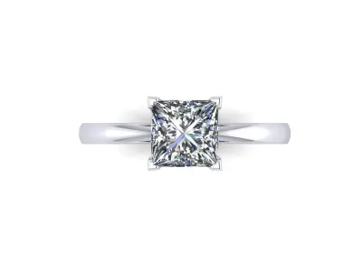Solitaire Diamond Wedding Ring R1 3D print model purchase